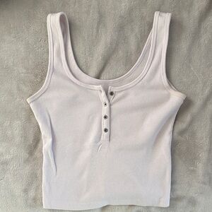 Abercrombie & Fitch Light Pink Ribbed Tank